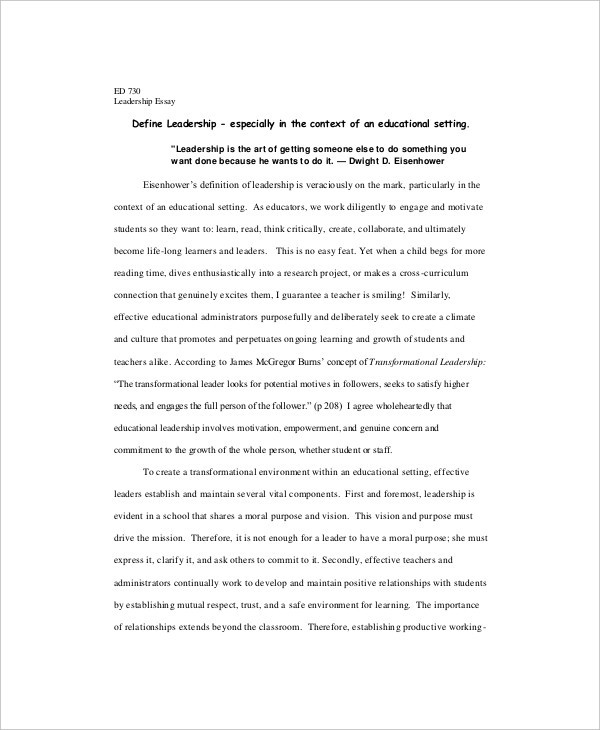 formal essay definition with example