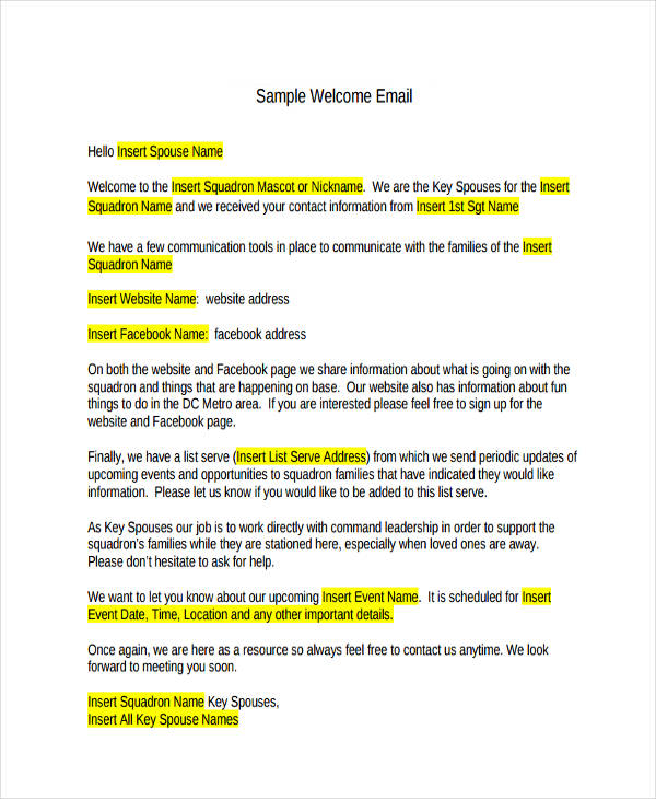 Communication Email To Employees Template