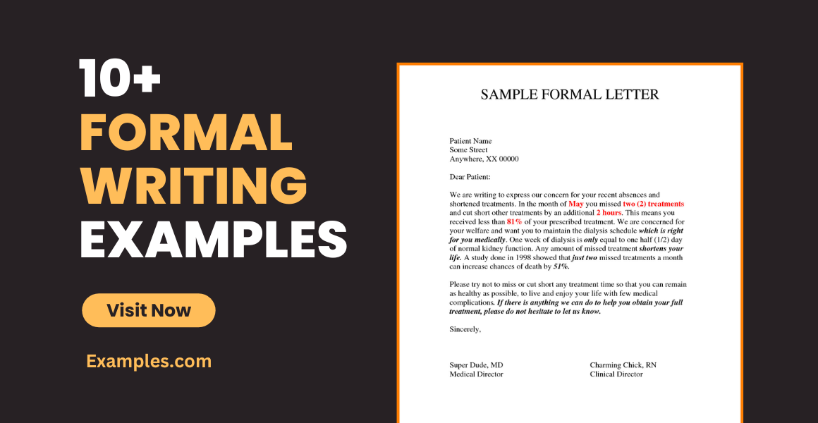 Formal Writing Examples
