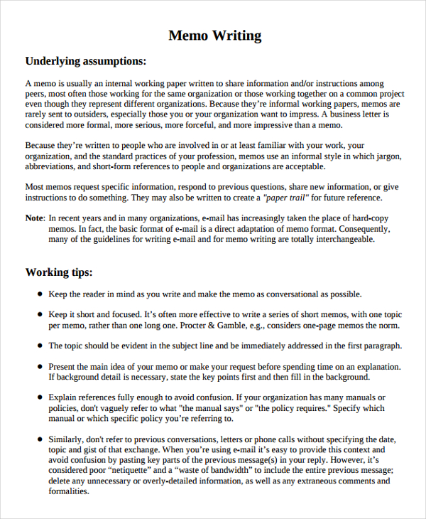 Professional Memorandum Template For Your Needs