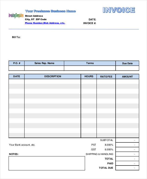 Sample Lawn Care Invoice The Document Template