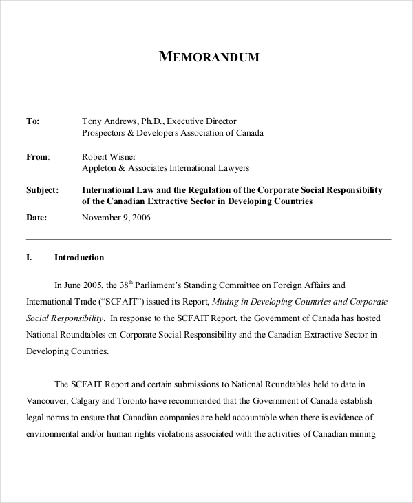 Legal Memo 16+ Examples, Format, Pdf Examples