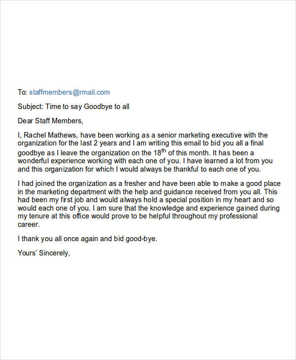 email-to-staff-about-employee-leaving-sample-resignation-letter