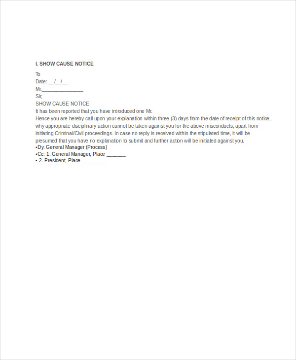 HR Notice 7+ Examples, Format, Pdf Examples