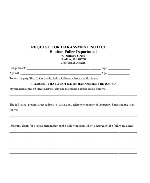 Harassment Notice1