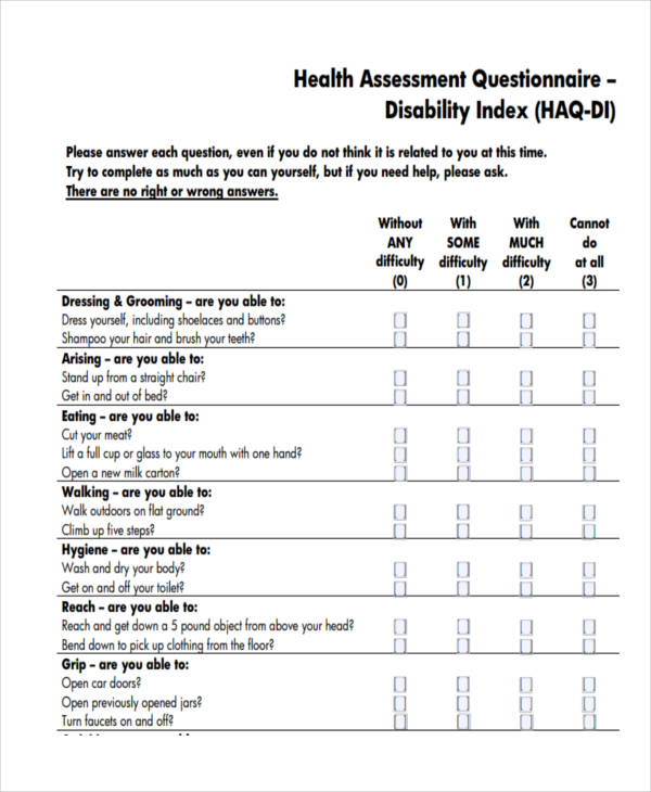 FREE 37+ Questionnaire Templates & Examples in PDF | Examples