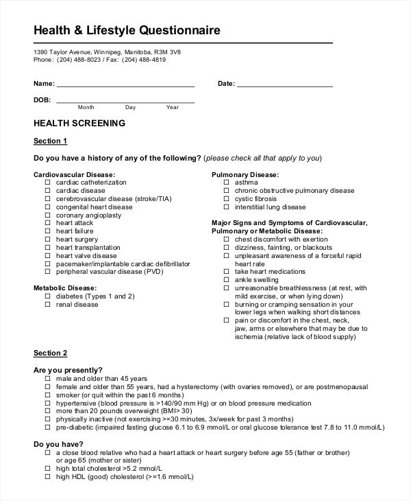 lifestyle-questionnaire-8-examples-format-how-to-make-pdf