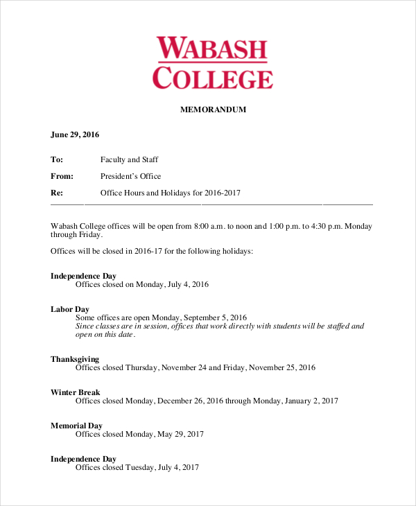 holiday-memo-13-examples-format-pdf-examples