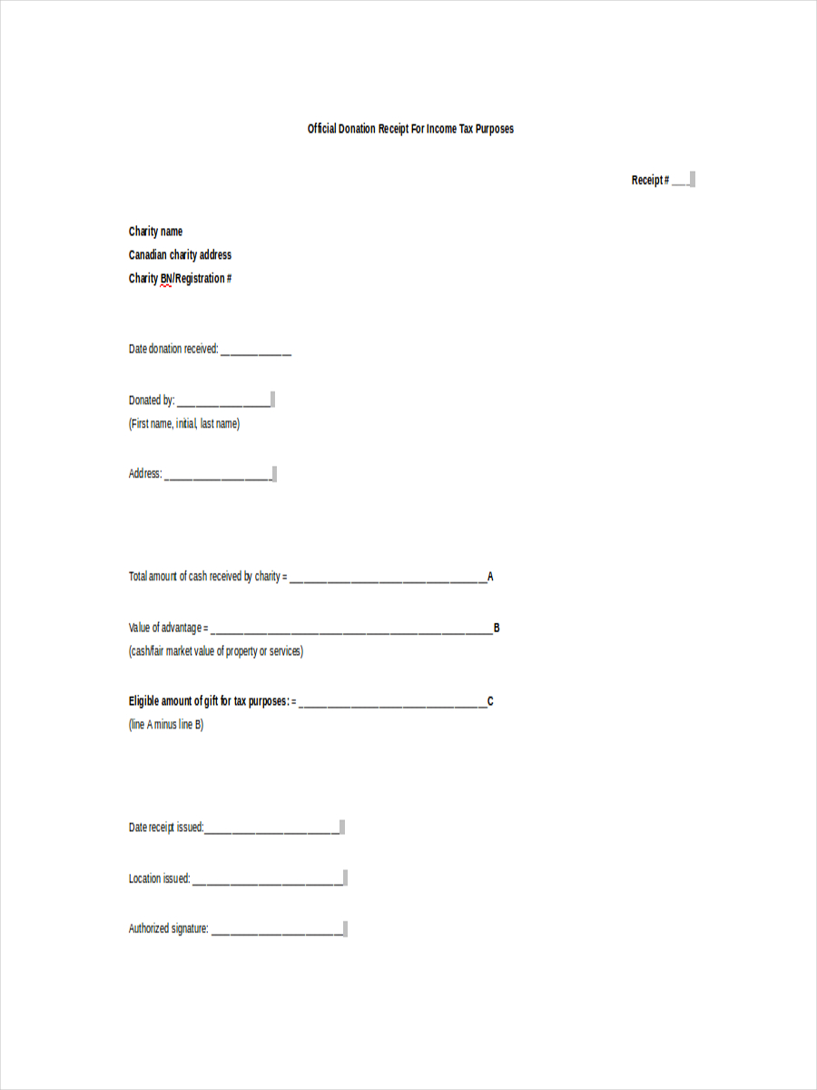 free 8 tax receipt examples samples in pdf doc examples