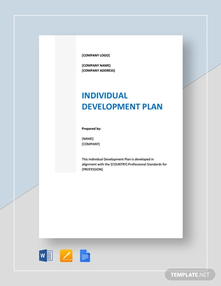 individual development plan template