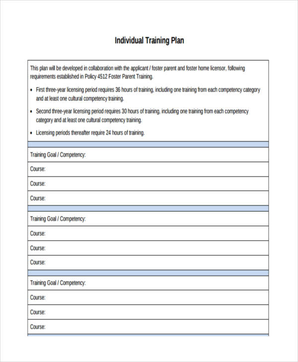 Sample Training Plan Template For Employees from images.examples.com