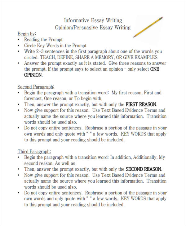 FREE 21+ Essay Writing Examples in PDF | Examples