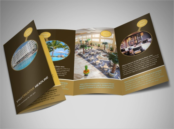 hotel brochure design templates free download