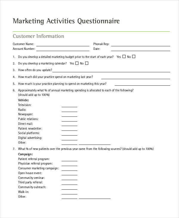 social marketing research questions