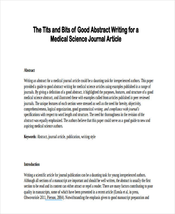 Abstract Writing - 30+ Examples, Word, Docs, How to Write, Tips