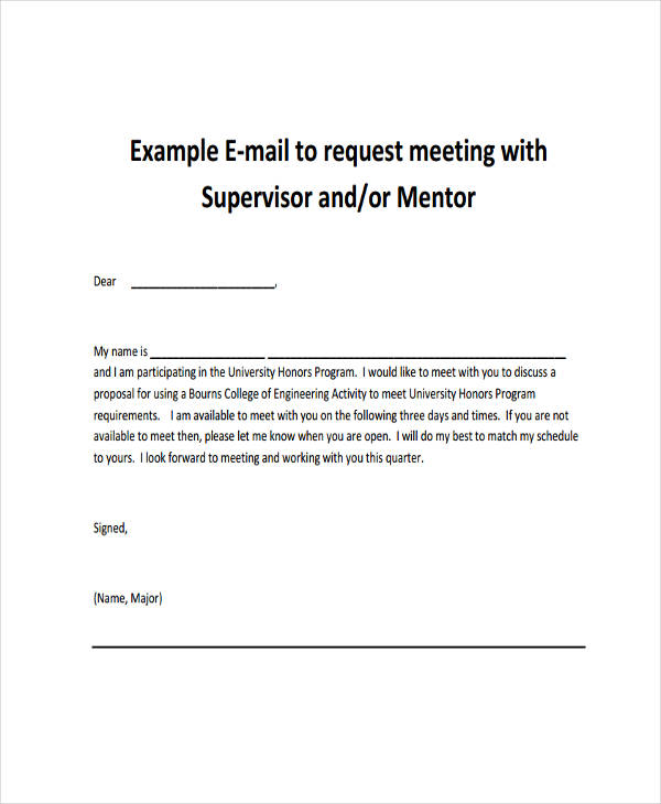 for request meeting example email Email   Examples in 7  FREE PDF Meeting Examples