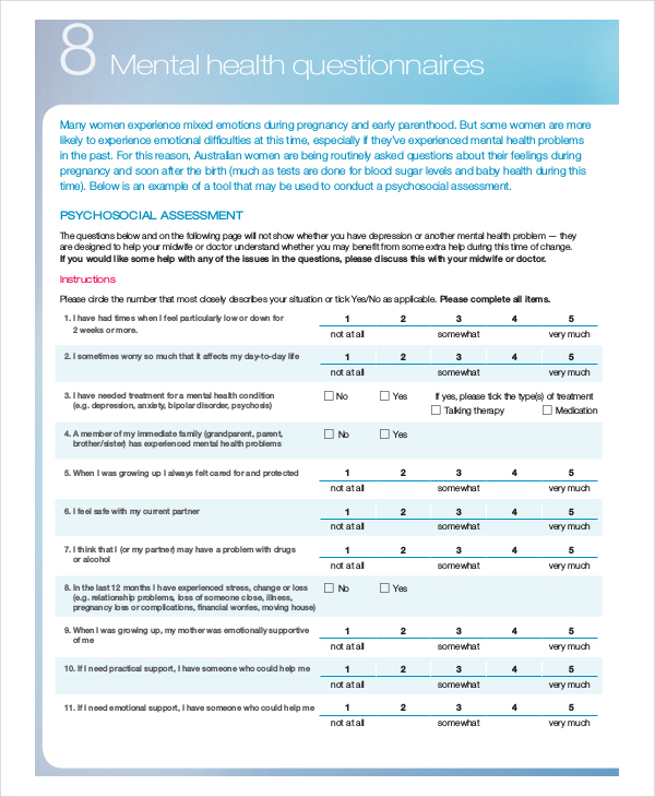 research questions about mental health examples