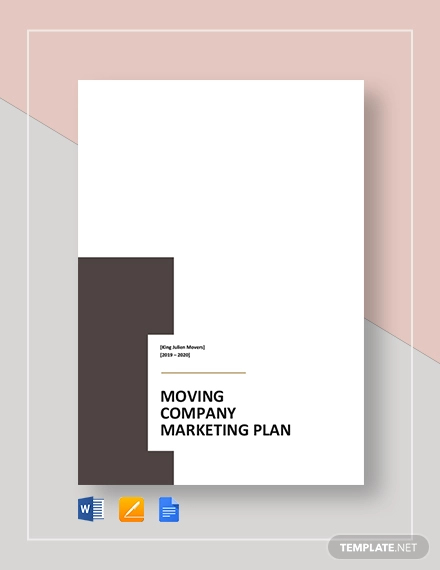 moving company marketing plan template