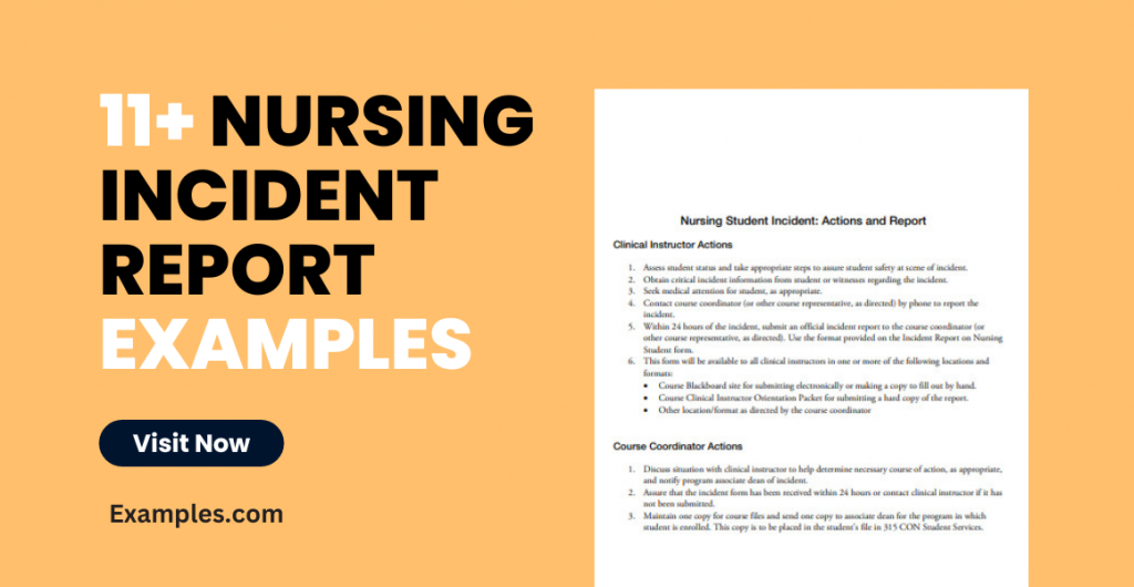 Nursing Incident Report Examples
