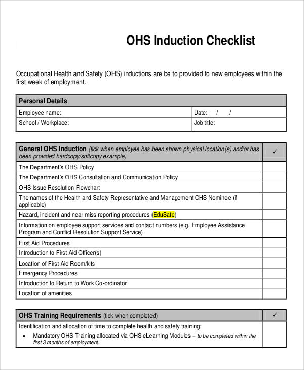 Workplace Safety Manual Template