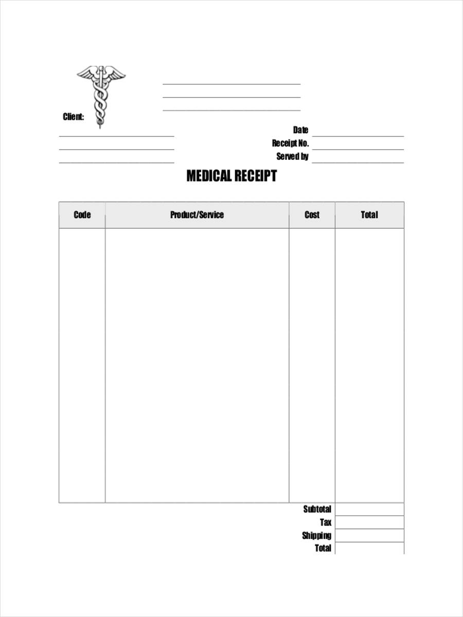 Official Medical Receipt1
