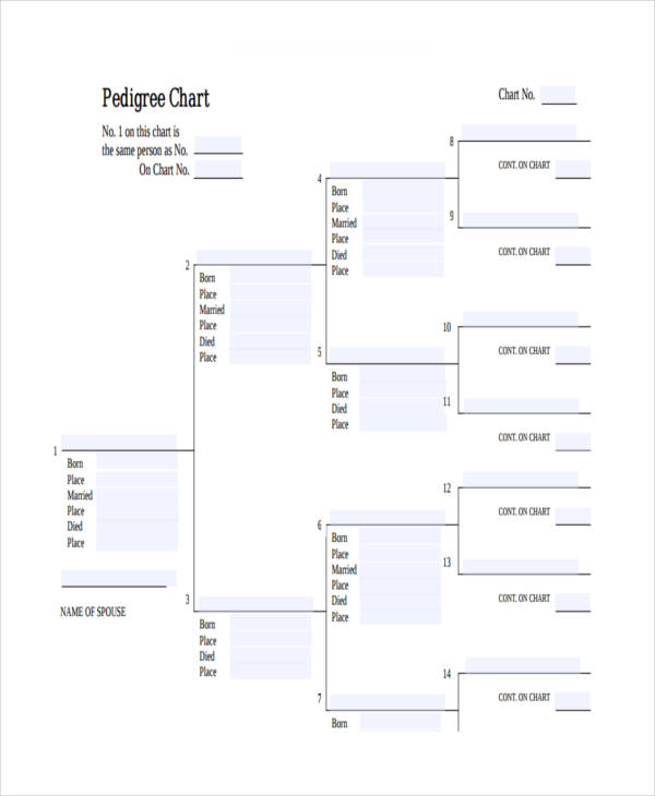 pedigree chart in pdf