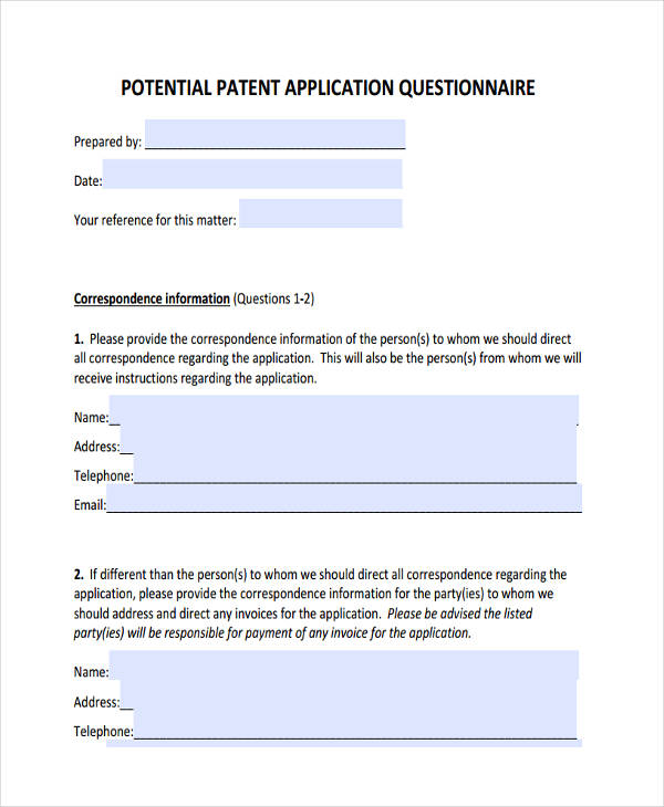potential of patent application
