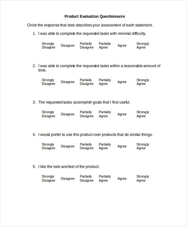 product evaluation1