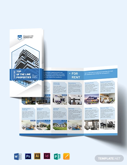 Property Tri Fold Brochure Template