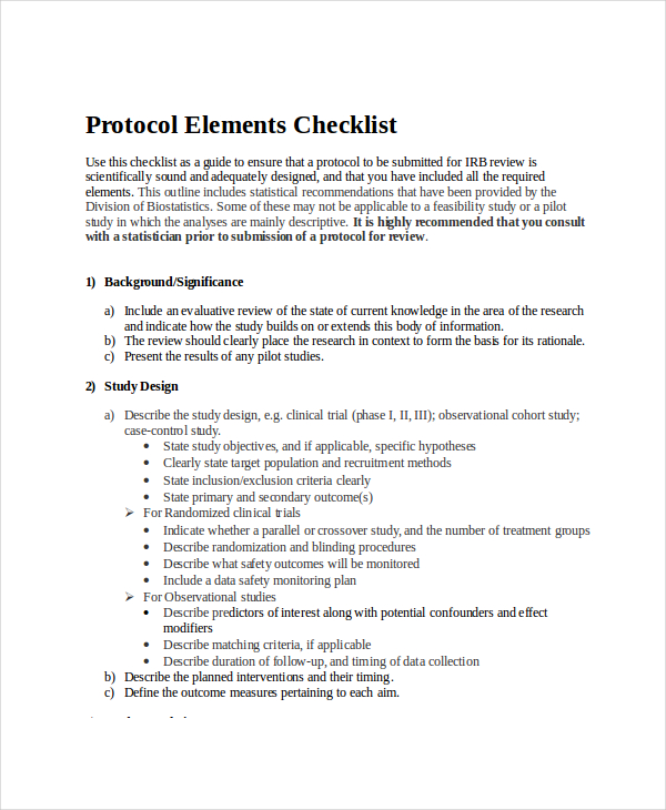 How to write a protocol document image