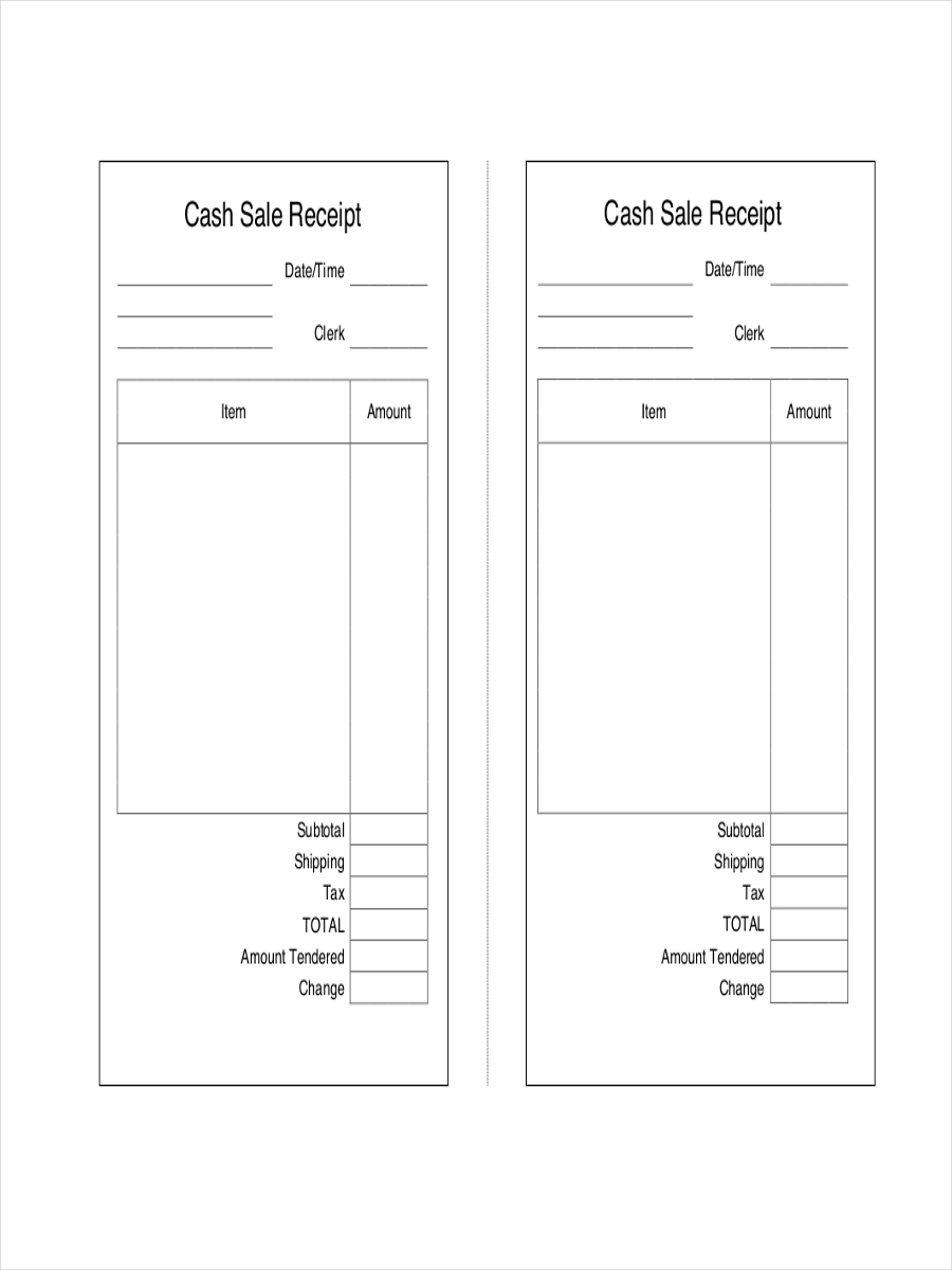Cash Receipt 8+ Examples, Format, Pdf Examples