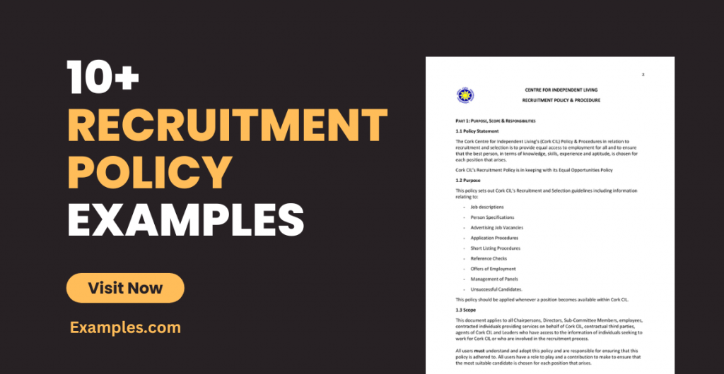 Recruitment Policy Examples