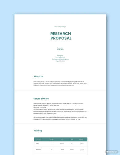 research proposal template1