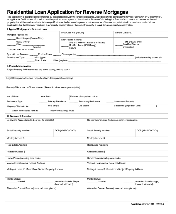 Loan Application - 11+ Examples, Format, Pdf | Examples