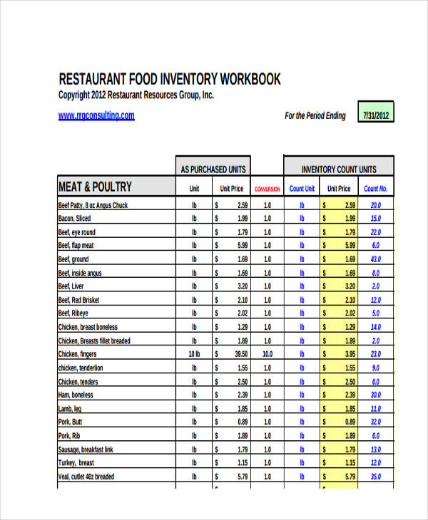 FREE 21+ Sample Inventory in PDF | XLS | Examples