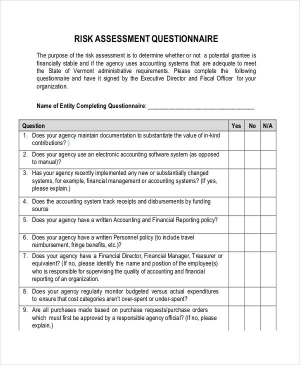 risk assessment1