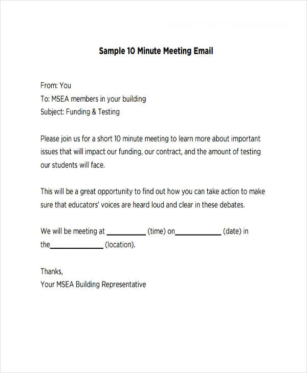 Sample Meeting Email1