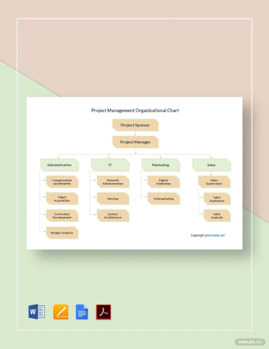 Sample Project Management Organizational Chart Template