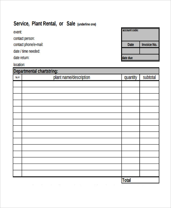 Rent Invoice 13  Examples Google Docs Google Sheets Excel Word