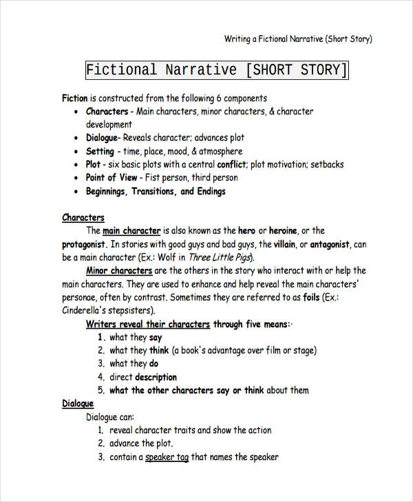 narrative essay example short