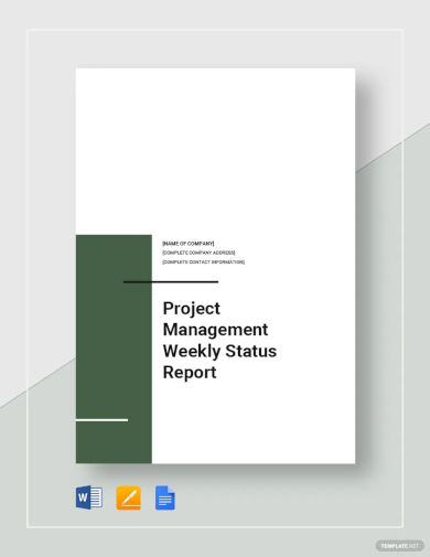 Simple Project Management Weekly Status Report Template