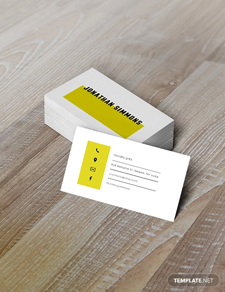 simple business card