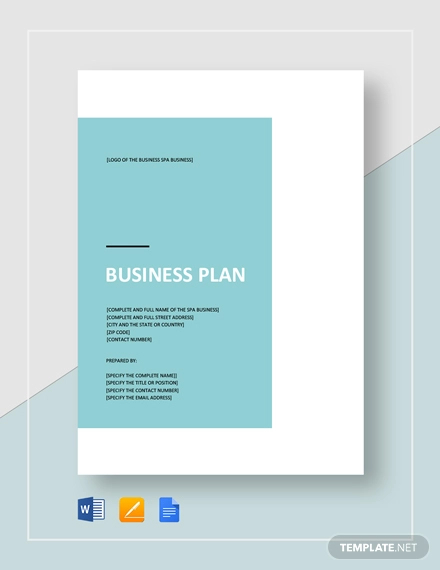 Spa Business Plan Template