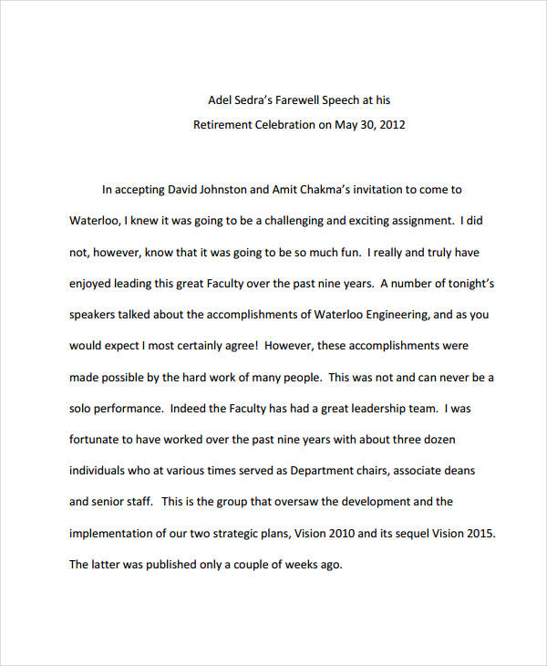 retirement-speech-examples-7-samples-in-pdf-examples