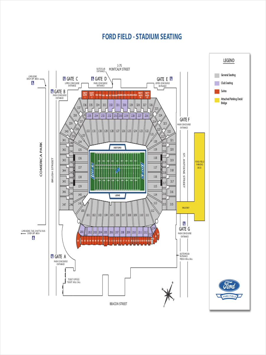 stadium seating chart