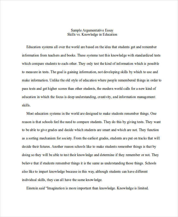 good student argumentative essay topics