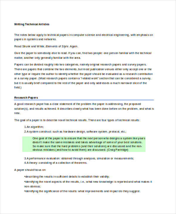 technical article example1