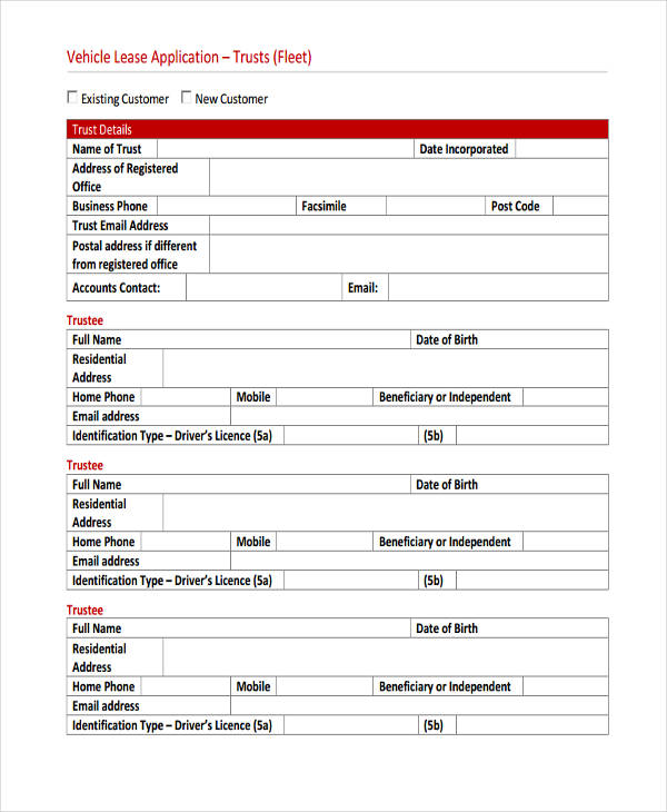 Application Examples 39+ in PDF Examples