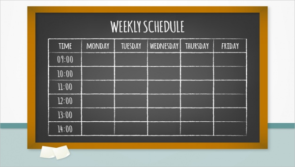 WEEKLY SCHEDULE FEATURE IMAGE