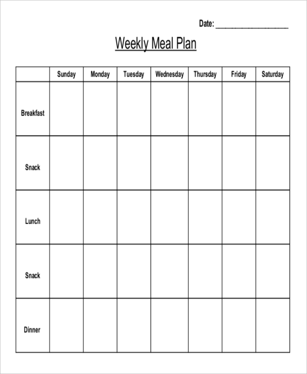 Weekly Plan 8 Examples Format Pdf